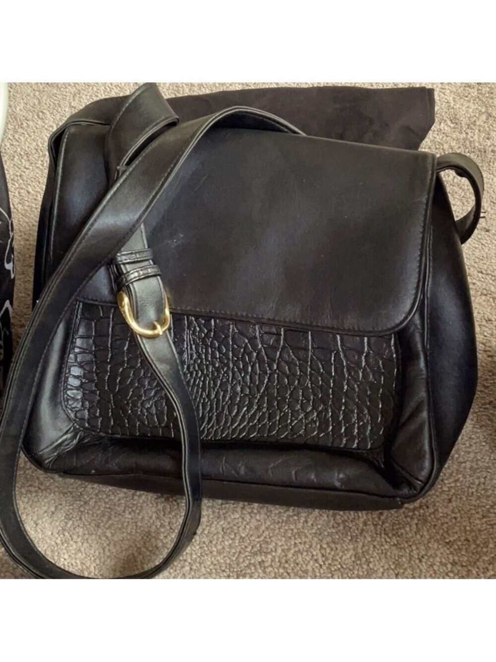 Black Genuine Leather Purse